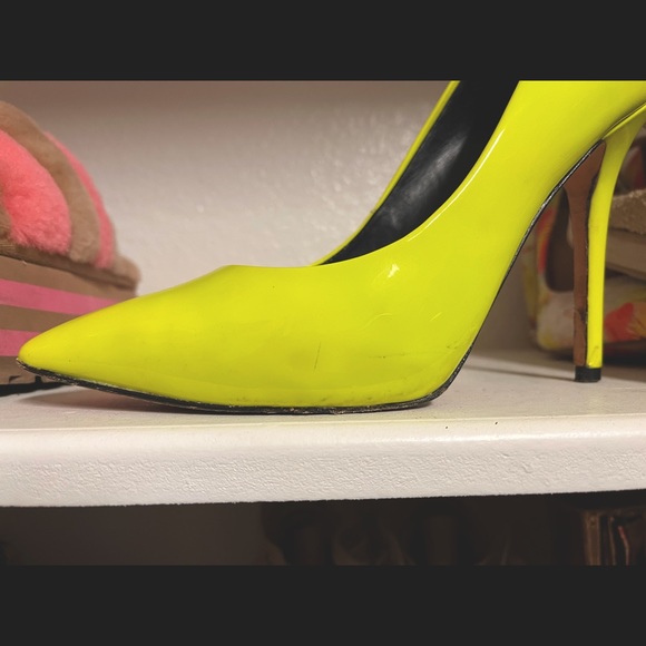 Boutique 9 Justine1 Pumps Neon yellow - Picture 6 of 7